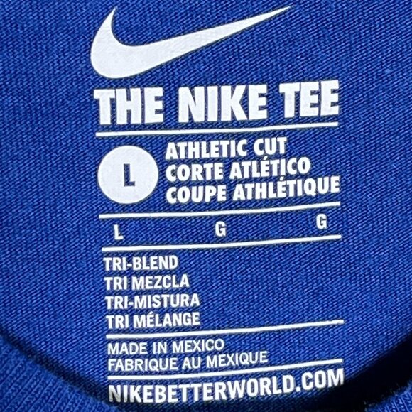 Nike Kevin Durant KD35 Boys Large Blue Neon Basketball Tee - Picture 7 of 11